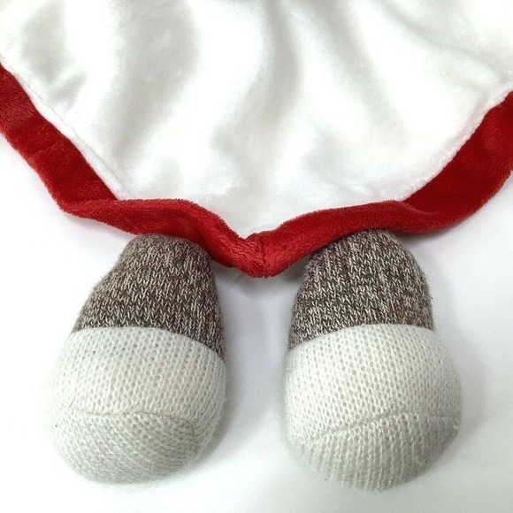 BABY Starters Sock Monkey Lovey Rattle Security Blanket Plush Stuffed Animal - Picture 3 of 7